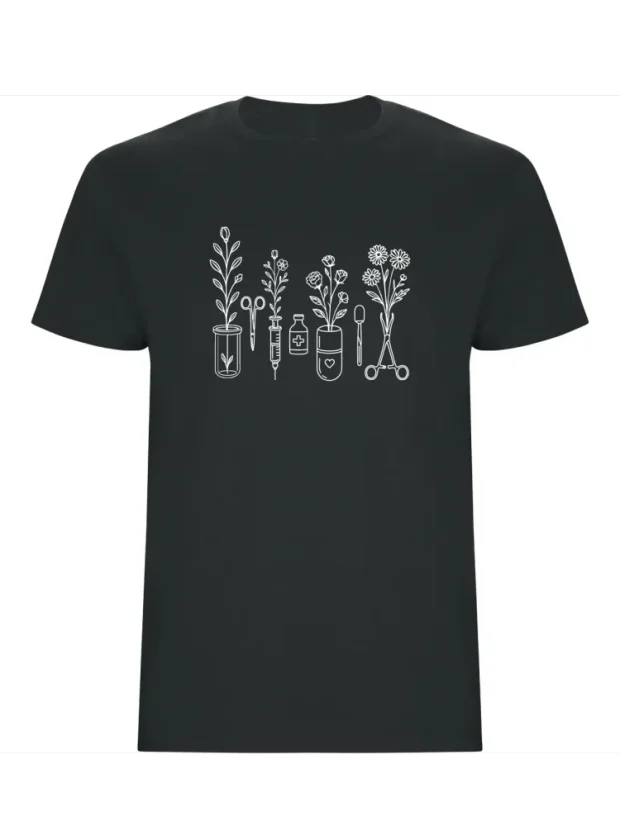 Pánské tričko - Květiny medicíny - Velikost: XL, Barva: Mátově zelená (264)