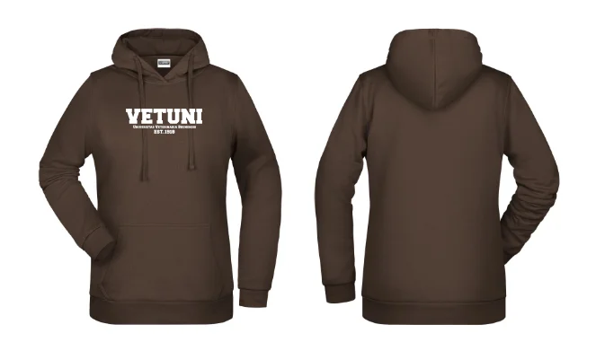 Dámská mikina IVSA Brno - Harvard - Velikost: S, Umístění: Přední strana, Barva: Brown