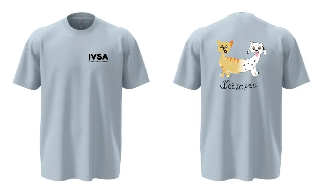 Unisex OVERSIZE tričko IVSA Brno - IVSA Brno - Velikost: M, Barva: Grey heather