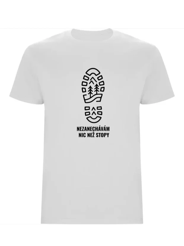 Pánské tričko - „Stopa“ - Velikost: 4XL, Barva: Betonová šedá (108)