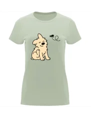 Dámské tričko „Pes a blecha“