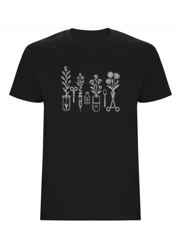 Pánské tričko - Květiny medicíny - Velikost: XL, Barva: Mátově zelená (264)