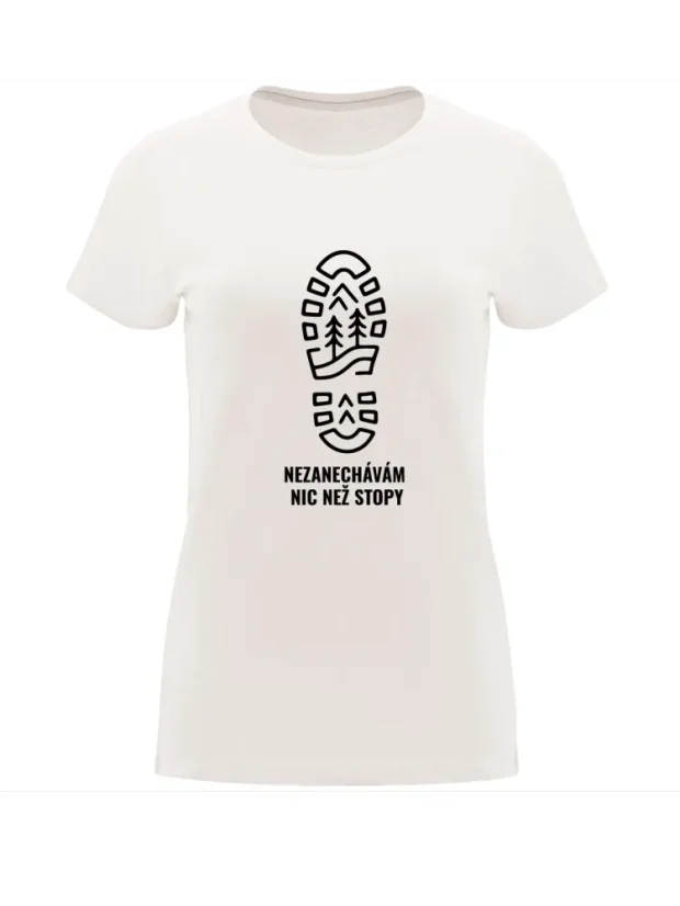 Triko dámské - „Stopa“ - Velikost: XL, Barva: Bílá (01)