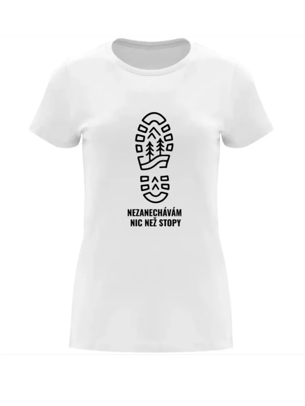 Triko dámské - „Stopa“ - Velikost: XL, Barva: Bílá (01)