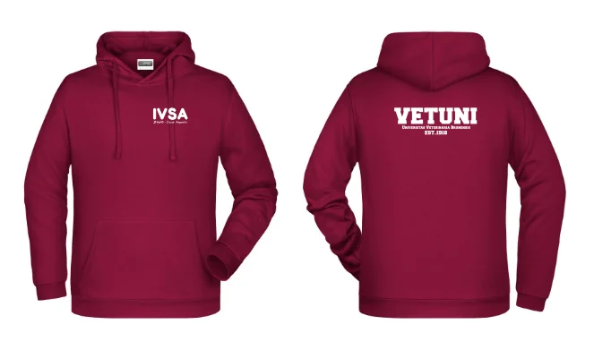 Pánská mikina IVSA Brno - IVSA - Velikost: XXL, Barva: Wine