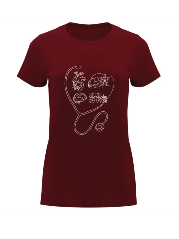 Dámské tričko - Heart of Healing - Velikost: L, Barva: Černá (02)