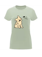 Dámské tričko „Pes a blecha“