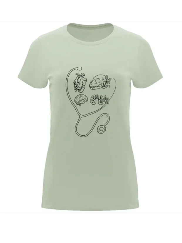 Dámské tričko - Heart of Healing - Velikost: L, Barva: Černá (02)