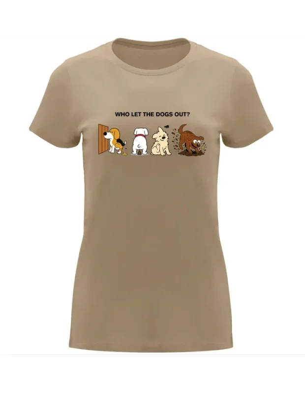 Dámské tričko „Who let the dogs out?“