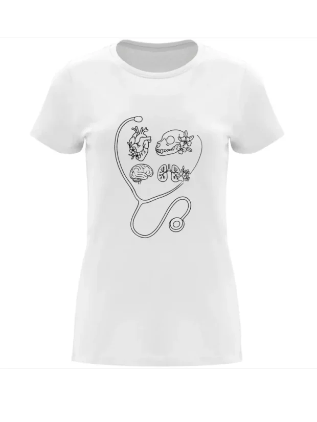 Dámské tričko - Heart of Healing - Velikost: L, Barva: Černá (02)