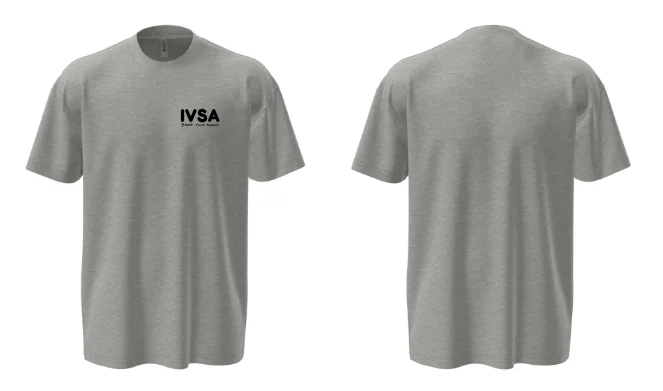 Unisex OVERSIZE tričko IVSA Brno - IVSA Brno - Velikost: M, Barva: Grey heather