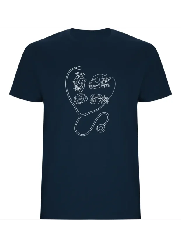 Pánské tričko - Heart of Healing - Velikost: XXL, Barva: Navy