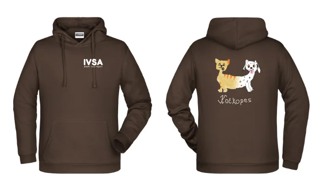 Pánská mikina IVSA Brno - IVSA - Velikost: XXL, Barva: Wine