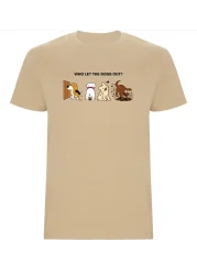 Pánské tričko „Who let the dogs out?“
