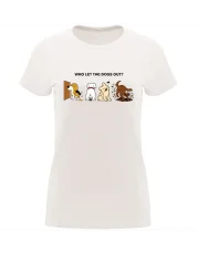 Dámské tričko „Who let the dogs out?“