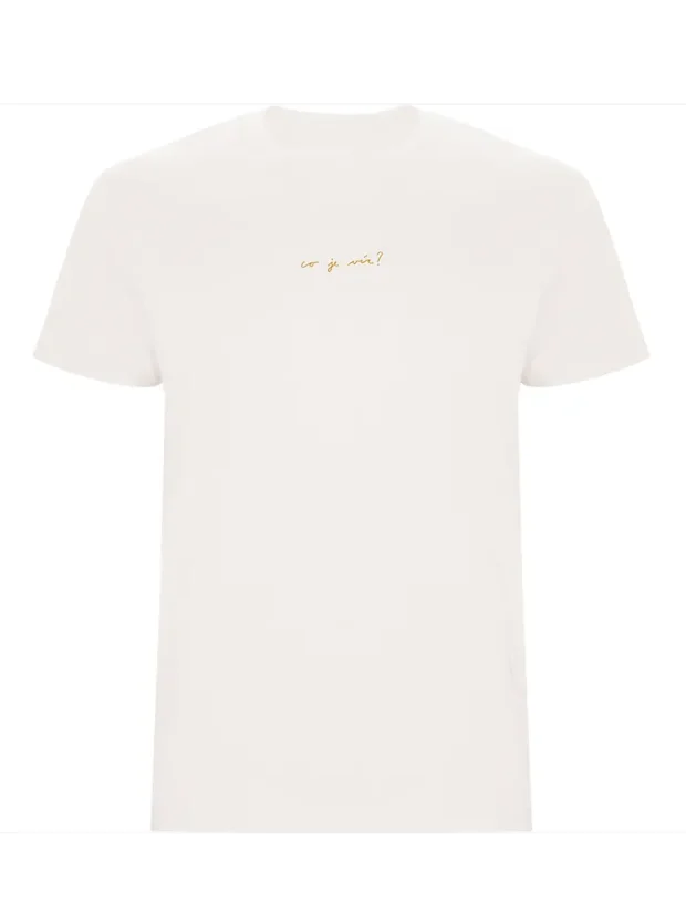 Unisex tričko „Co je víc? – Psí parťáctví“ - Velikost: L, Barva: Cappuccino (132)