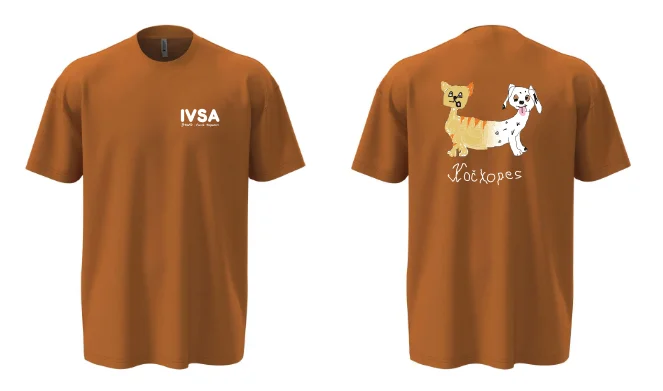 Unisex OVERSIZE tričko IVSA Brno - IVSA Brno - Velikost: M, Barva: Grey heather