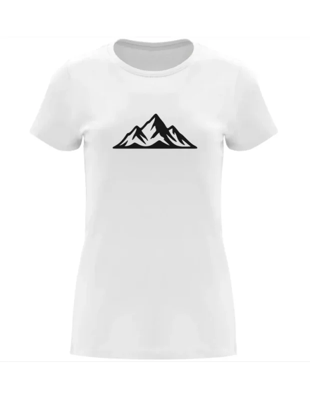 Triko dámské mountains - Velikost: S, Barva: Bílá (01)