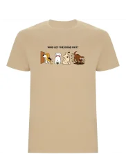 Pánské tričko „Who let the dogs out?“